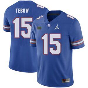 Mens Youths Optional Item For 15 Tim Tebow Blue Vapor Stitched Jersey